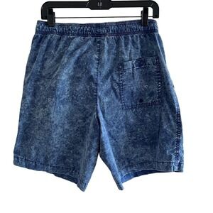 American Eagle Mens Acid Wash Board Shorts Swim Trunks Blue Unlined Sz M
